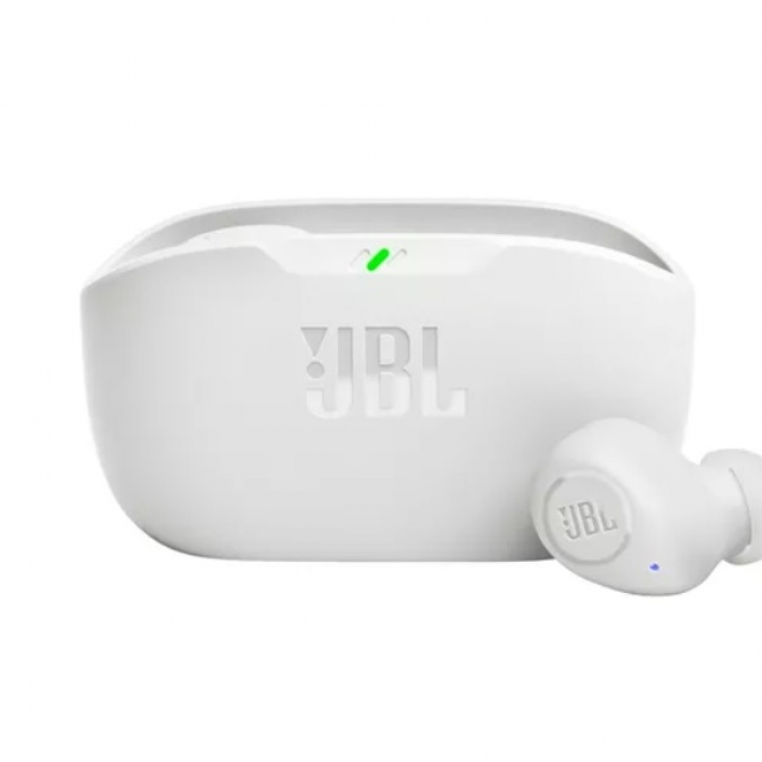 Auriculares In-ear Inalmbricos Jbl Wave Buds Blanco Con Luz Led